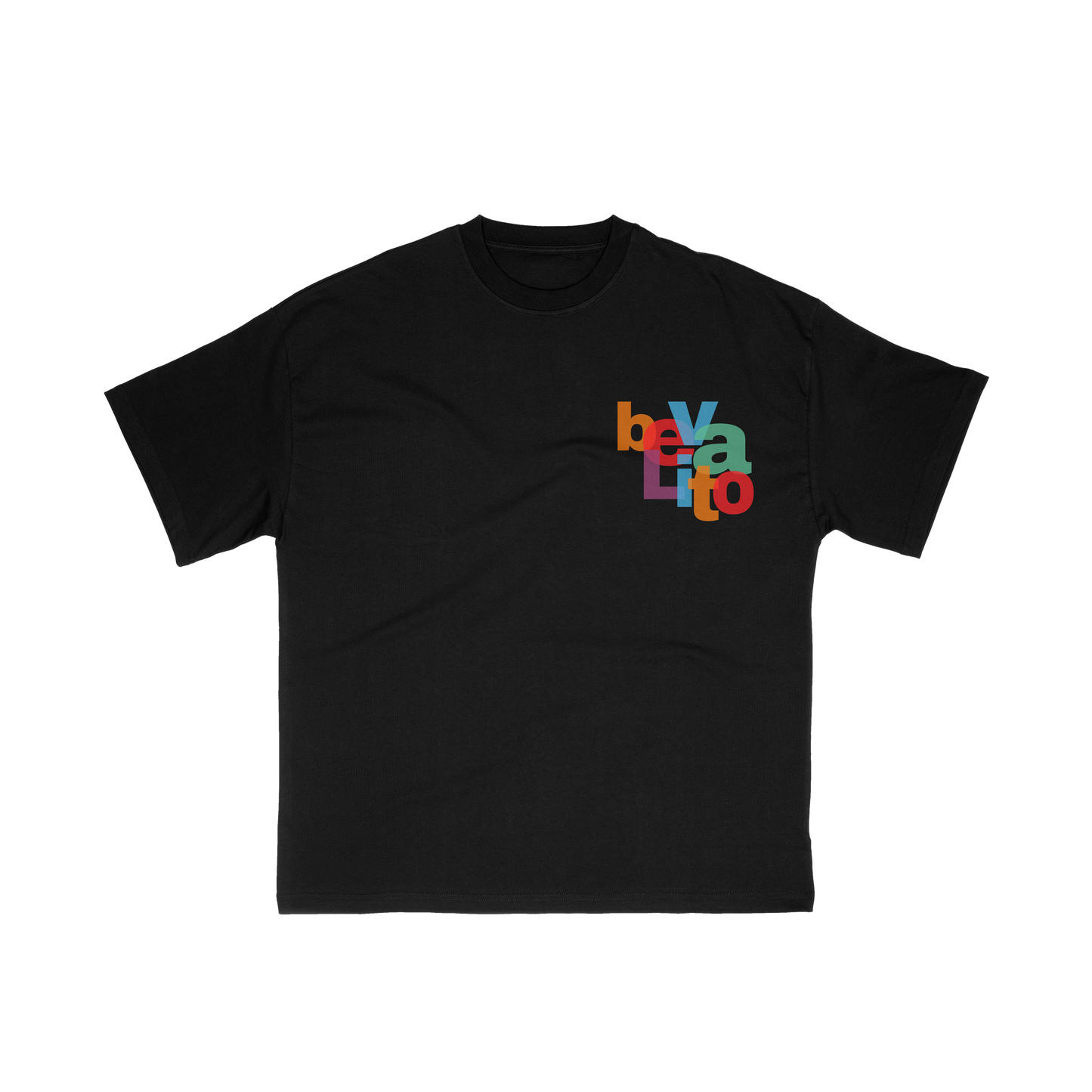 Bevalito “Colours” Black Tee